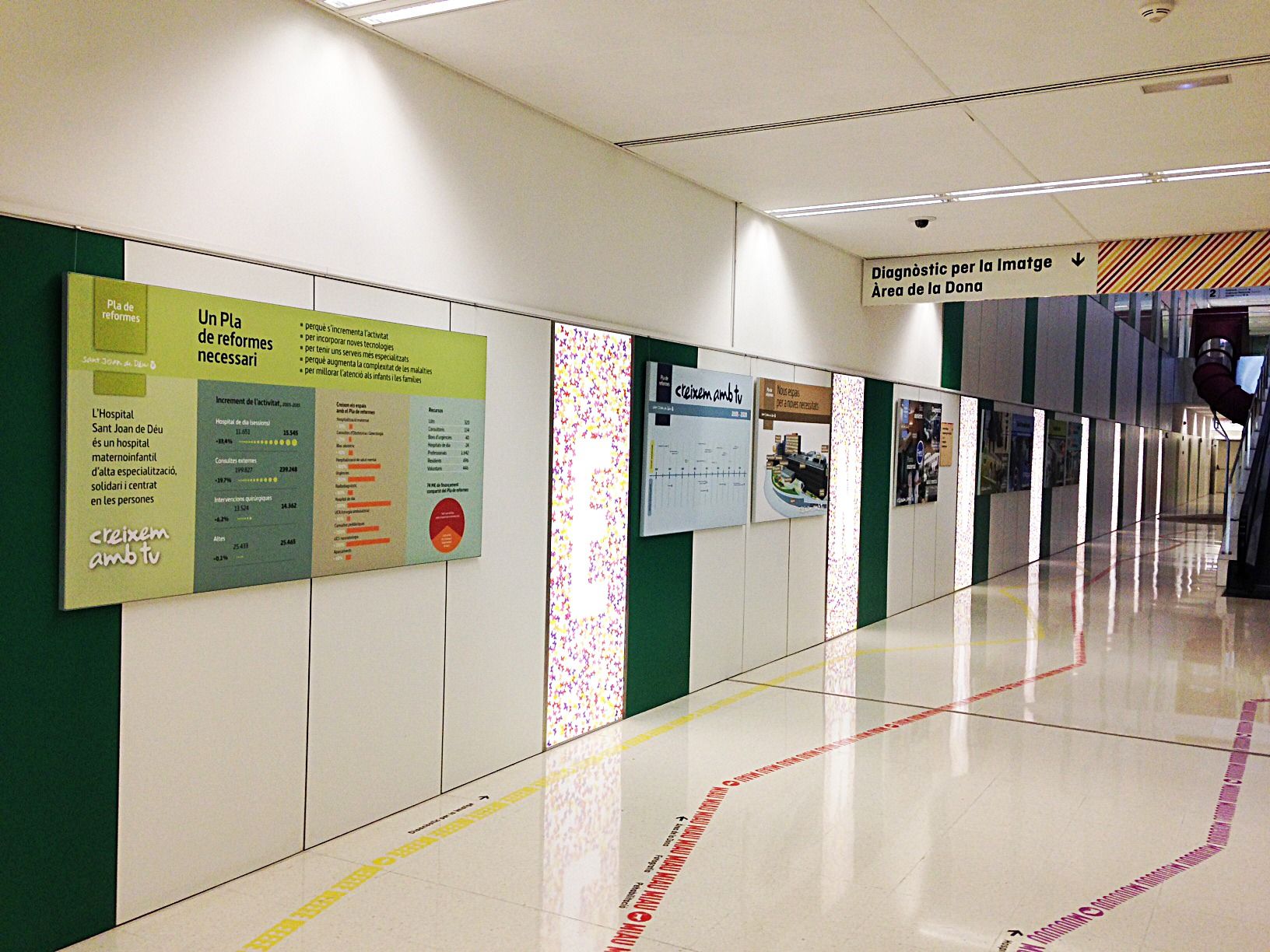 Exposición en el Hospital Sant Joan de Deu de Barcelona