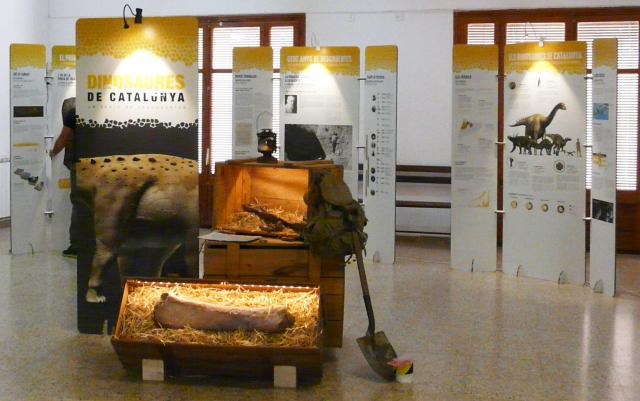Exposición en el Parc Cretaci. Museo de la Conca Dellà